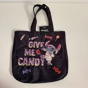 Disney NWT Lilo & Stitch Mummy Halloween Canvas Candy Tote Bag